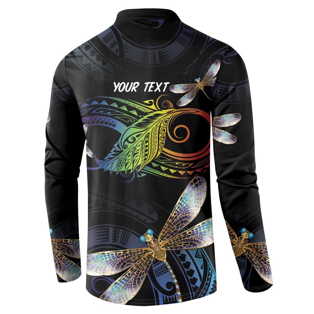 Personalised Polynesian Memorial Button Sweatshirt Your Wings Were Ready But My Heart Was Not