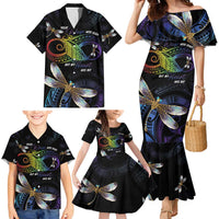 Personalised Polynesian Memorial Family Matching Mermaid Dress and Hawaiian Shirt Your Wings Were Ready But My Heart Was Not LT7 - Polynesian Pride