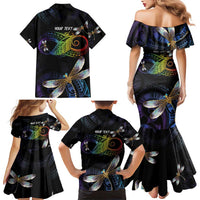 Personalised Polynesian Memorial Family Matching Mermaid Dress and Hawaiian Shirt Your Wings Were Ready But My Heart Was Not LT7 - Polynesian Pride