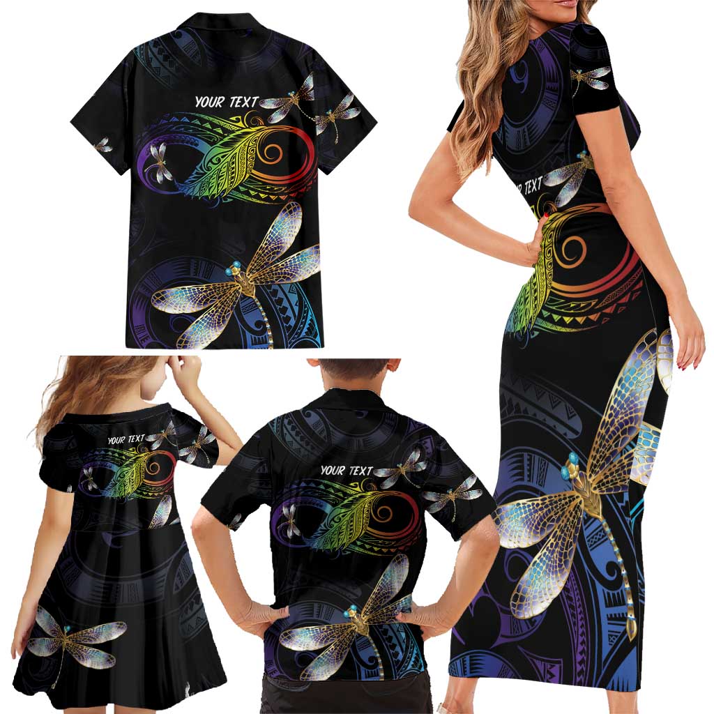 Personalised Polynesian Memorial Family Matching Short Sleeve Bodycon Dress and Hawaiian Shirt Your Wings Were Ready But My Heart Was Not LT7 - Polynesian Pride