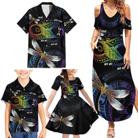 Personalised Polynesian Memorial Family Matching Summer Maxi Dress and Hawaiian Shirt Your Wings Were Ready But My Heart Was Not LT7 - Polynesian Pride
