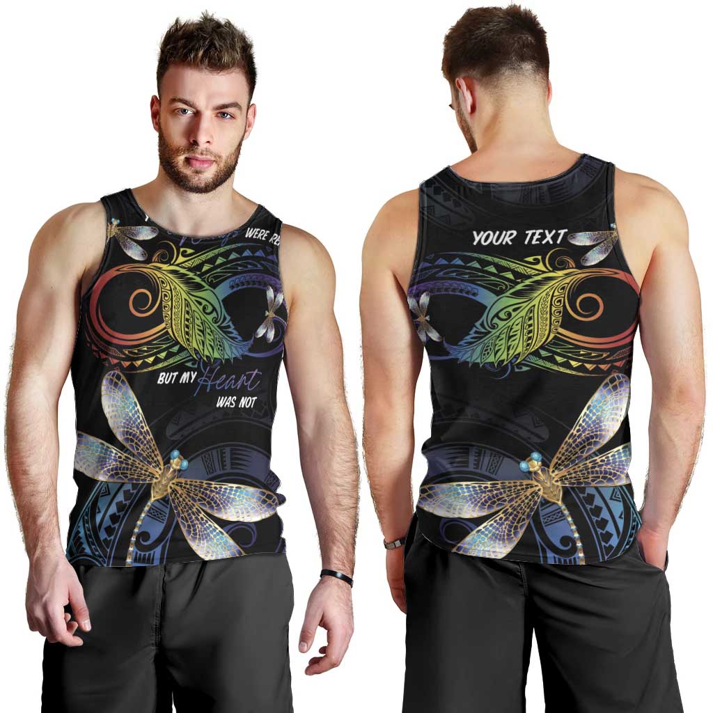 Personalised Polynesian Memorial Men Tank Top Your Wings Were Ready But My Heart Was Not