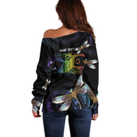 Personalised Polynesian Memorial Off Shoulder Sweater Your Wings Were Ready But My Heart Was Not LT7 - Polynesian Pride