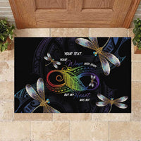 Personalised Polynesian Memorial Rubber Doormat Your Wings Were Ready But My Heart Was Not