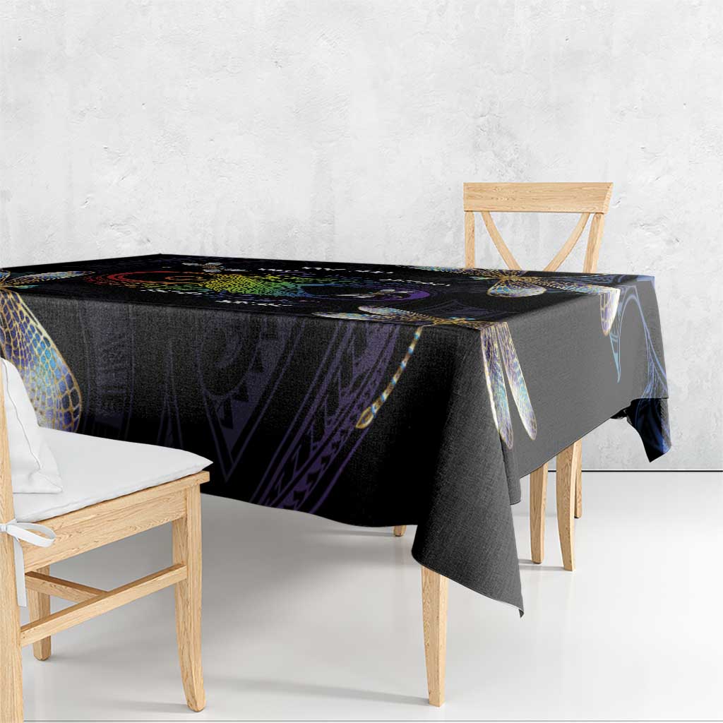 Personalised Polynesian Memorial Tablecloth Your Wings Were Ready But My Heart Was Not