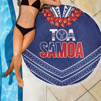 Toa Samoa Rugby Beach Blanket Ulafala Mix Nifo'oti - Polynesian Pride