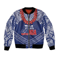 Toa Samoa Rugby Custom Bomber Jacket Ulafala Mix Nifo'oti - Polynesian Pride