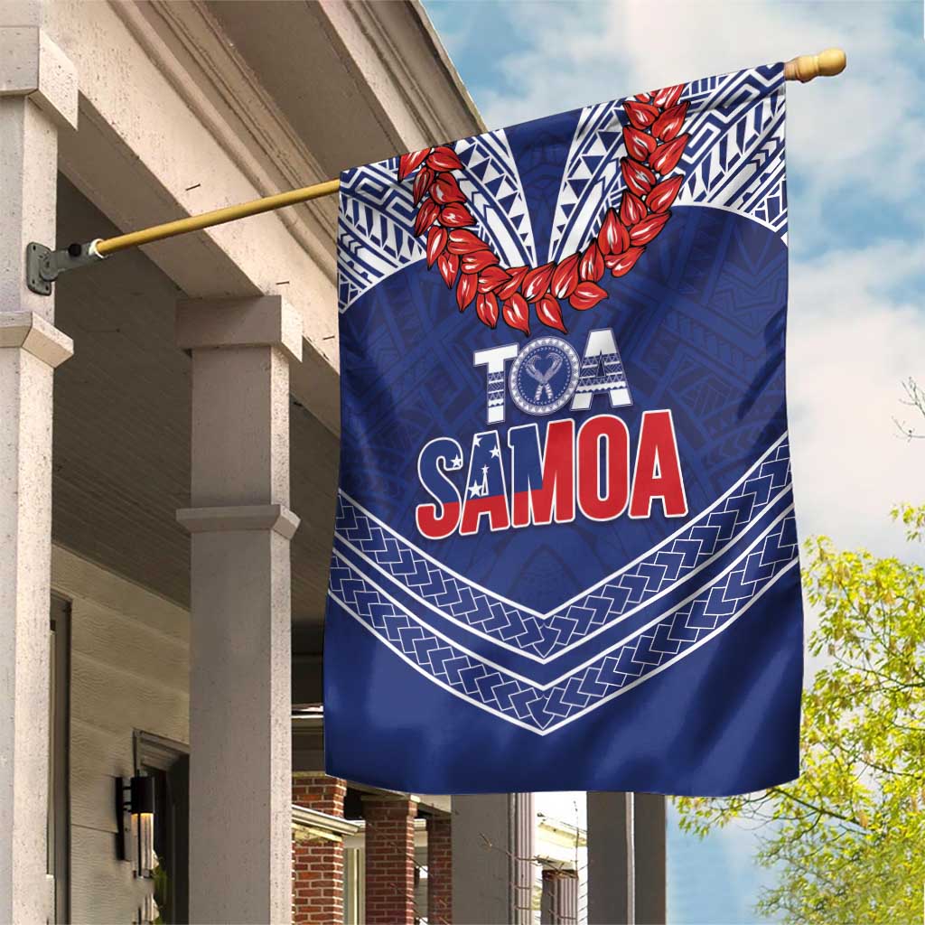 Toa Samoa Rugby Garden Flag Ulafala Mix Nifo'oti - Polynesian Pride