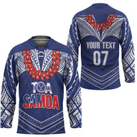 Toa Samoa Rugby Custom Hockey Jersey Ulafala Mix Nifo'oti - Polynesian Pride