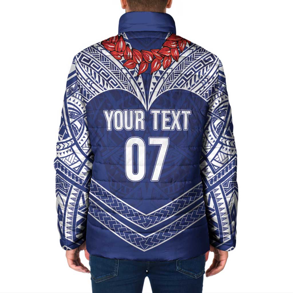 Toa Samoa Rugby Custom Padded Jacket Ulafala Mix Nifo'oti - Polynesian Pride