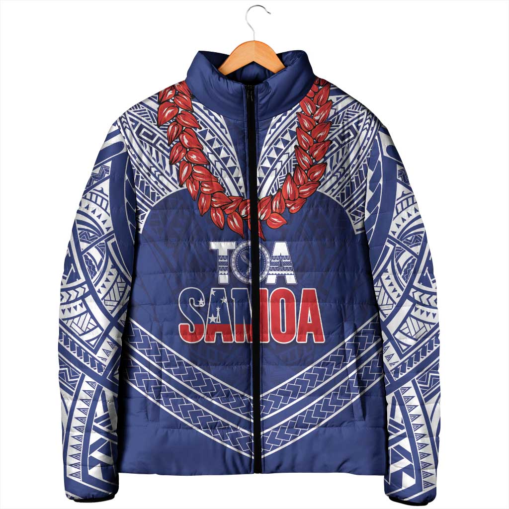 Toa Samoa Rugby Custom Padded Jacket Ulafala Mix Nifo'oti - Polynesian Pride