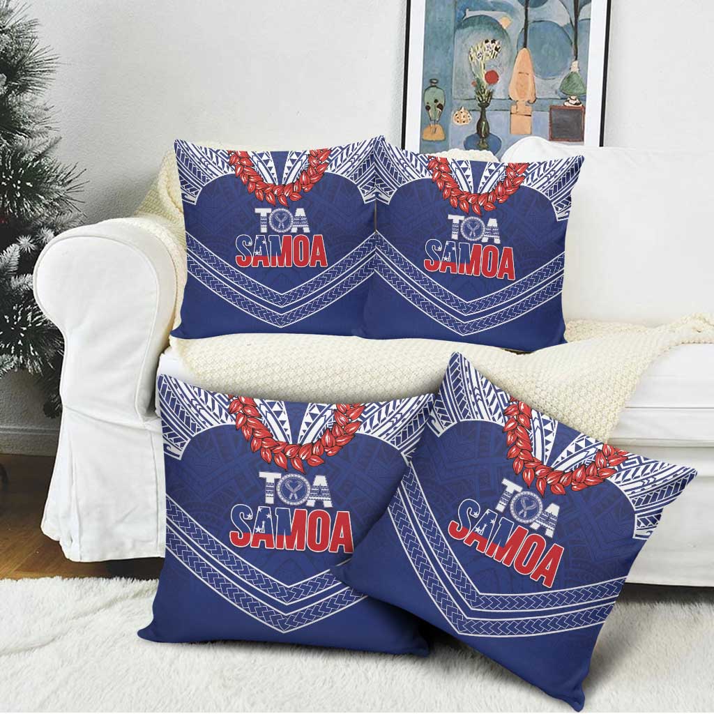 Toa Samoa Rugby Pillow Cover Ulafala Mix Nifo'oti - Polynesian Pride