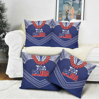 Toa Samoa Rugby Pillow Cover Ulafala Mix Nifo'oti - Polynesian Pride