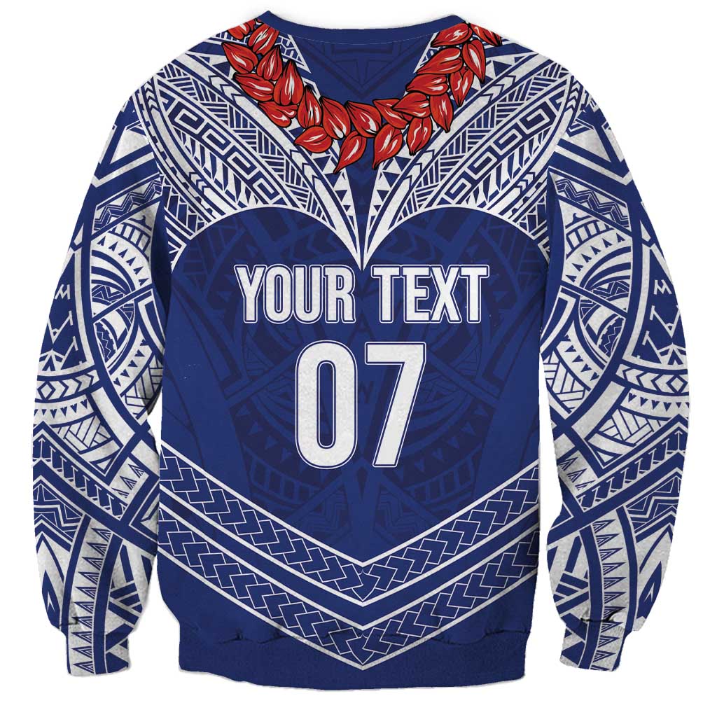 Toa Samoa Rugby Custom Sweatshirt Ulafala Mix Nifo'oti - Polynesian Pride