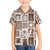 Hawaii Christmas Retro Patchwork Kid Hawaiian Shirt Brown LT7 Kid Brown - Polynesian Pride