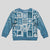 Hawaii Christmas Kid Ugly Christmas Sweater Retro Patchwork - Aquamarine LT7 Kid Aquamarine - Polynesian Pride
