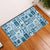 Hawaii Christmas Retro Patchwork Rubber Doormat Aquamarine LT7 Aquamarine - Polynesian Pride