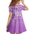 Hawaii Christmas Retro Patchwork Family Matching Off Shoulder Short Dress and Hawaiian Shirt Violet LT7 - Polynesian Pride