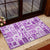 Hawaii Christmas Retro Patchwork Rubber Doormat Violet LT7 - Polynesian Pride