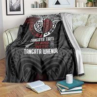 Maori Hongi Toitu Te Tiriti Blanket Tangata Tiriti Stand With Tangata Whenua