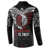 Maori Hongi Toitu Te Tiriti Button Sweatshirt Tangata Tiriti Stand With Tangata Whenua