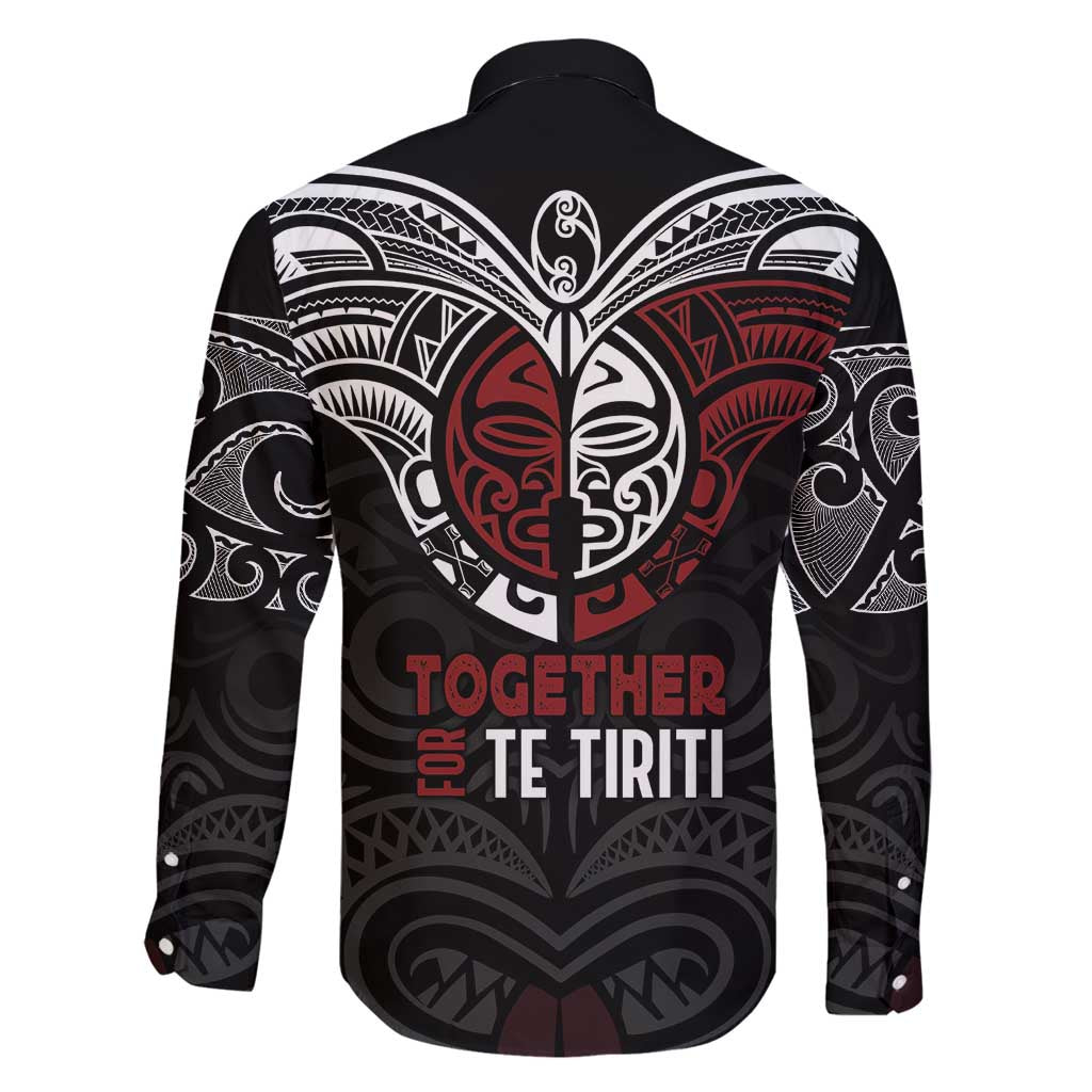 Maori Hongi Toitu Te Tiriti Family Matching Off Shoulder Short Dress and Hawaiian Shirt Tangata Tiriti Stand With Tangata Whenua LT7 - Polynesian Pride