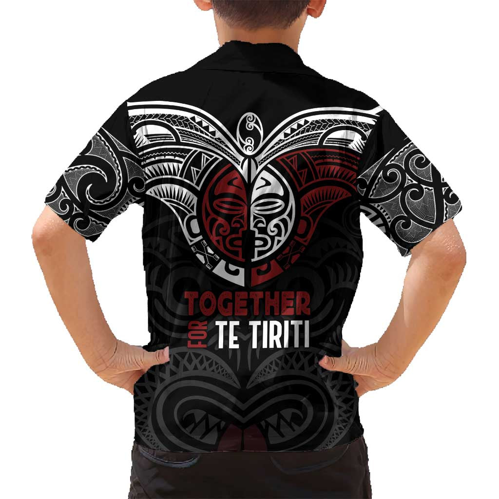 Maori Hongi Toitu Te Tiriti Family Matching Puletasi and Hawaiian Shirt Tangata Tiriti Stand With Tangata Whenua LT7 - Polynesian Pride