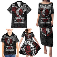 Maori Hongi Toitu Te Tiriti Family Matching Puletasi and Hawaiian Shirt Tangata Tiriti Stand With Tangata Whenua LT7 - Polynesian Pride