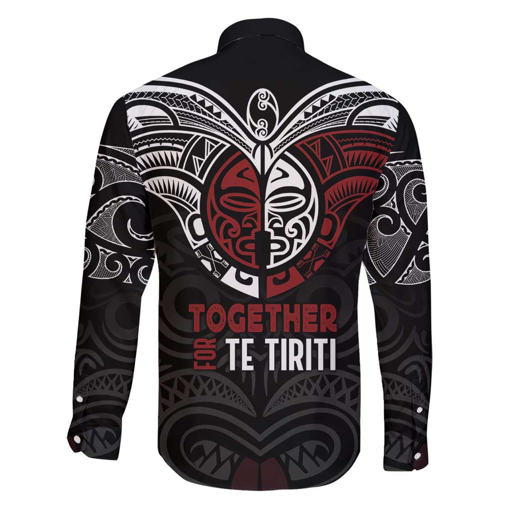 Maori Hongi Toitu Te Tiriti Family Matching Short Sleeve Bodycon Dress and Hawaiian Shirt Tangata Tiriti Stand With Tangata Whenua LT7 - Polynesian Pride