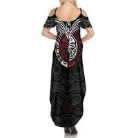Maori Hongi Toitu Te Tiriti Family Matching Summer Maxi Dress and Hawaiian Shirt Tangata Tiriti Stand With Tangata Whenua LT7 - Polynesian Pride