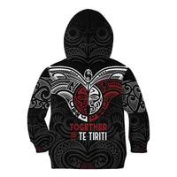 Maori Hongi Toitu Te Tiriti Kid Hoodie Tangata Tiriti Stand With Tangata Whenua LT7 - Polynesian Pride