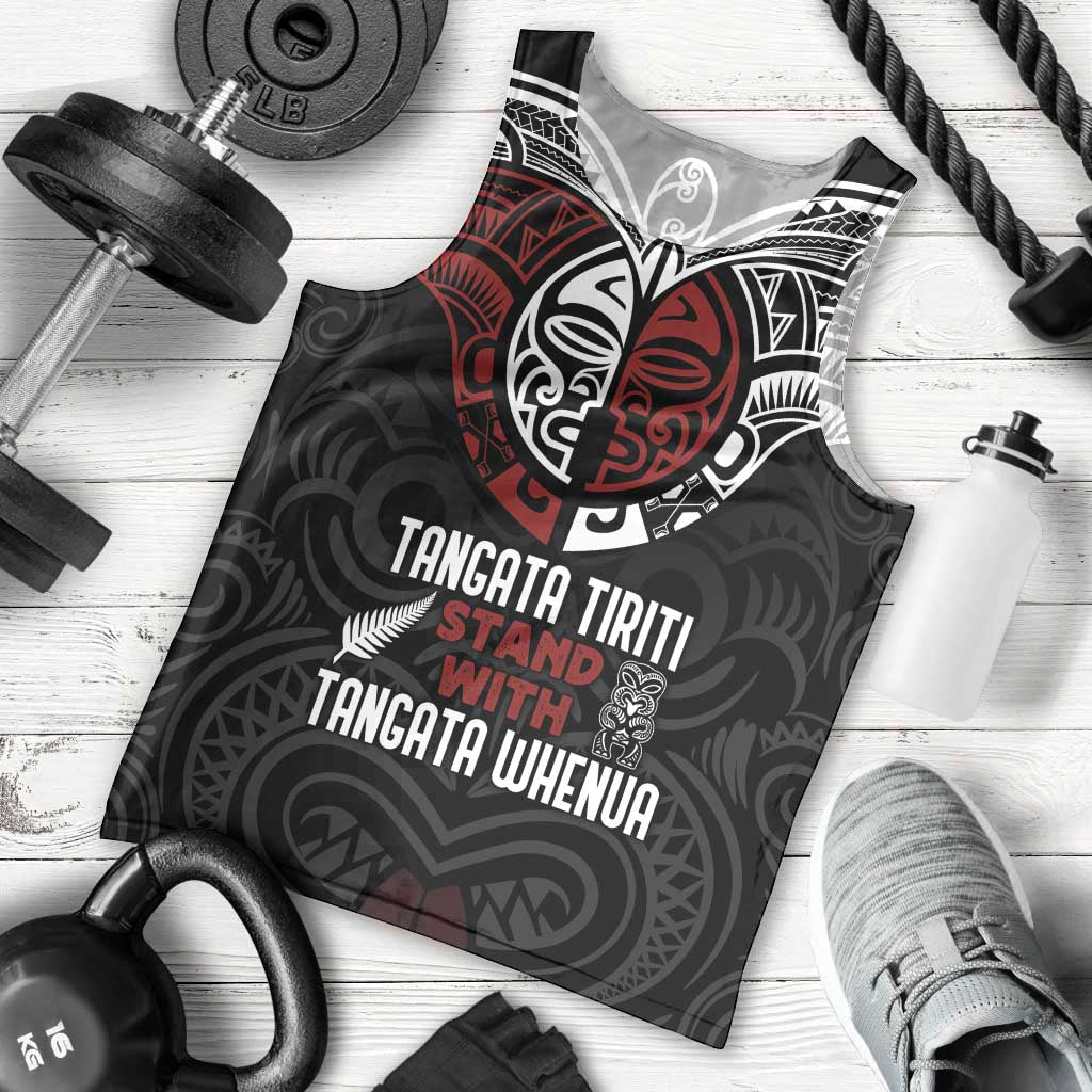 Maori Hongi Toitu Te Tiriti Men Tank Top Tangata Tiriti Stand With Tangata Whenua