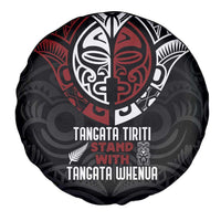 Maori Hongi Toitu Te Tiriti Spare Tire Cover Tangata Tiriti Stand With Tangata Whenua LT7 - Polynesian Pride