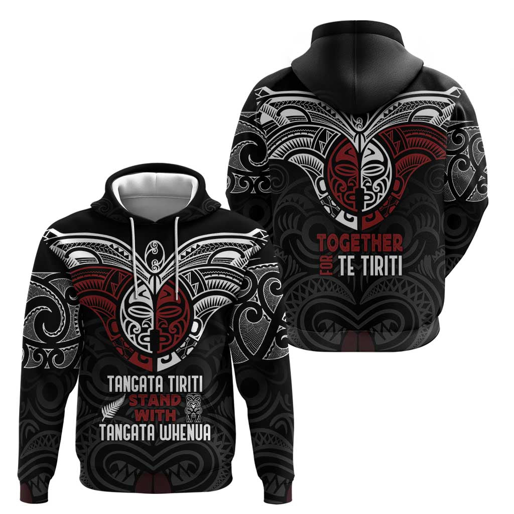 Maori Hongi Toitu Te Tiriti Zip Hoodie Tangata Tiriti Stand With Tangata Whenua LT7 - Polynesian Pride