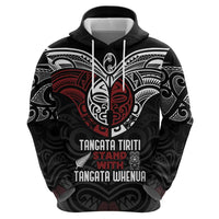 Maori Hongi Toitu Te Tiriti Zip Hoodie Tangata Tiriti Stand With Tangata Whenua LT7 - Polynesian Pride