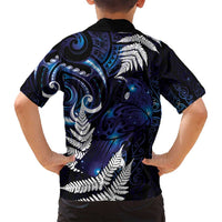 New Zealand Maori Matariki Family Matching Tank Maxi Dress and Hawaiian Shirt Tui Bird Galaxy LT7 - Polynesian Pride