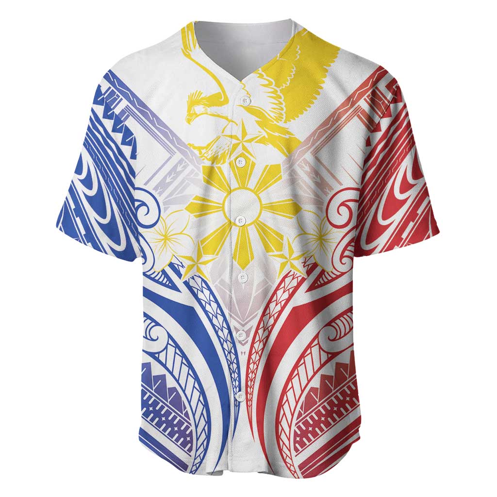 Philippines Tribal Sun Personalized Baseball Jersey Hunting Eagle
