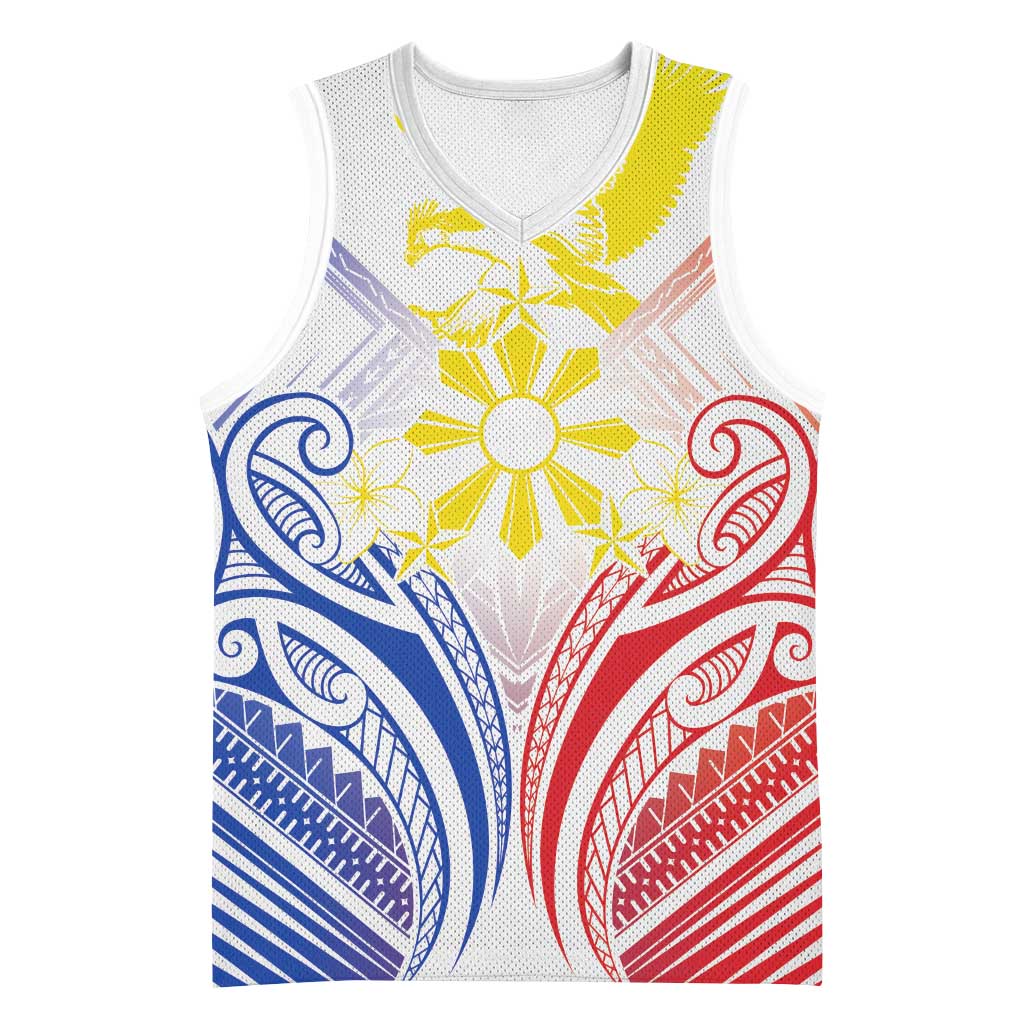 Philippines Tribal Sun Personalized Basketball Jersey Hunting Eagle