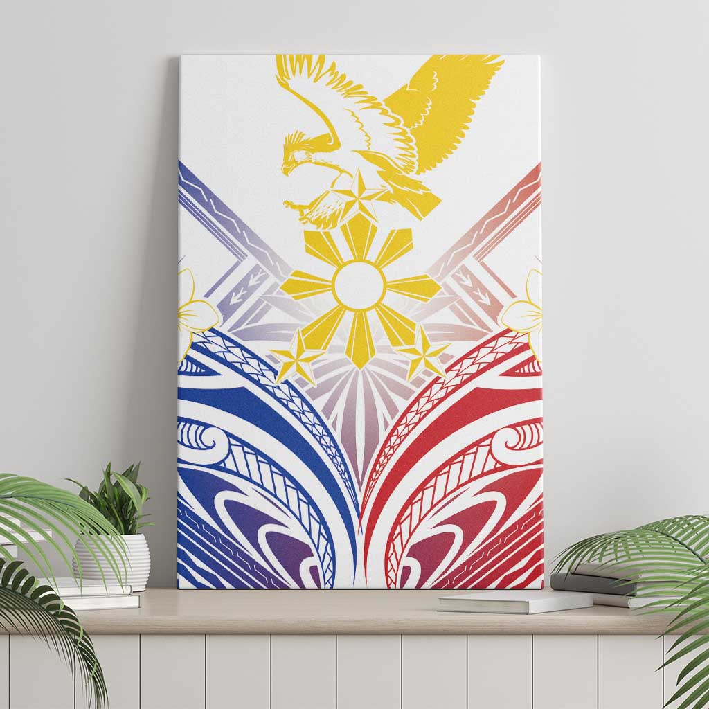 Philippines Tribal Sun Canvas Wall Art Hunting Eagle