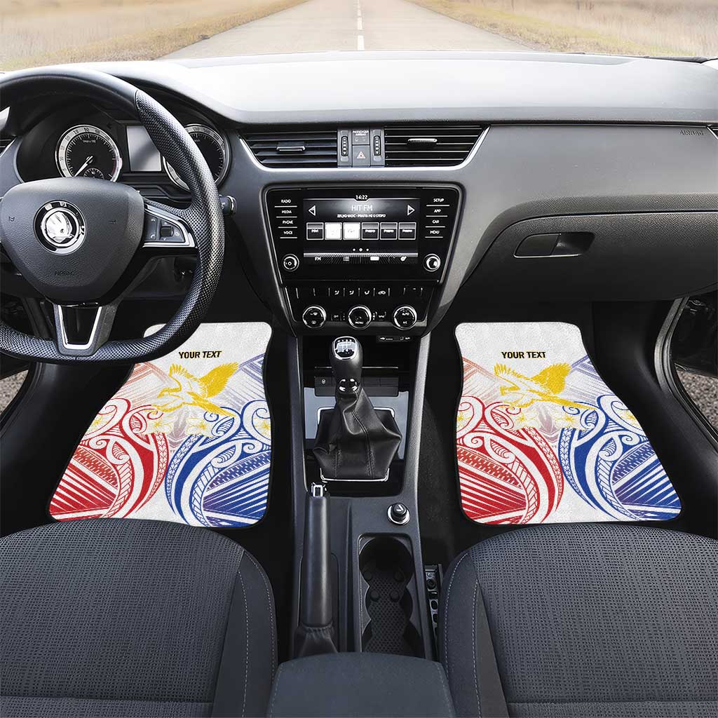 Philippines Tribal Sun Personalized Car Mats Hunting Eagle