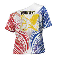 Philippines Tribal Sun Personalized Cross Shoulder Shirt Hunting Eagle