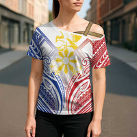Philippines Tribal Sun Personalized Cross Shoulder Shirt Hunting Eagle