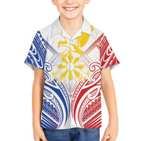 Philippines Tribal Sun Personalized Family Matching Off The Shoulder Long Sleeve Dress and Hawaiian Shirt Hunting Eagle