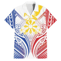 Philippines Tribal Sun Personalized Family Matching Puletasi and Hawaiian Shirt Hunting Eagle