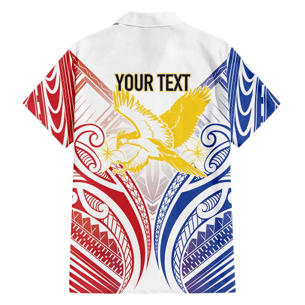 Philippines Tribal Sun Personalized Hawaiian Shirt Hunting Eagle