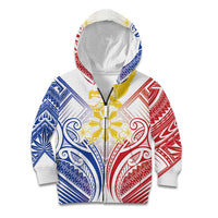 Philippines Tribal Sun Personalized Kid Hoodie Hunting Eagle