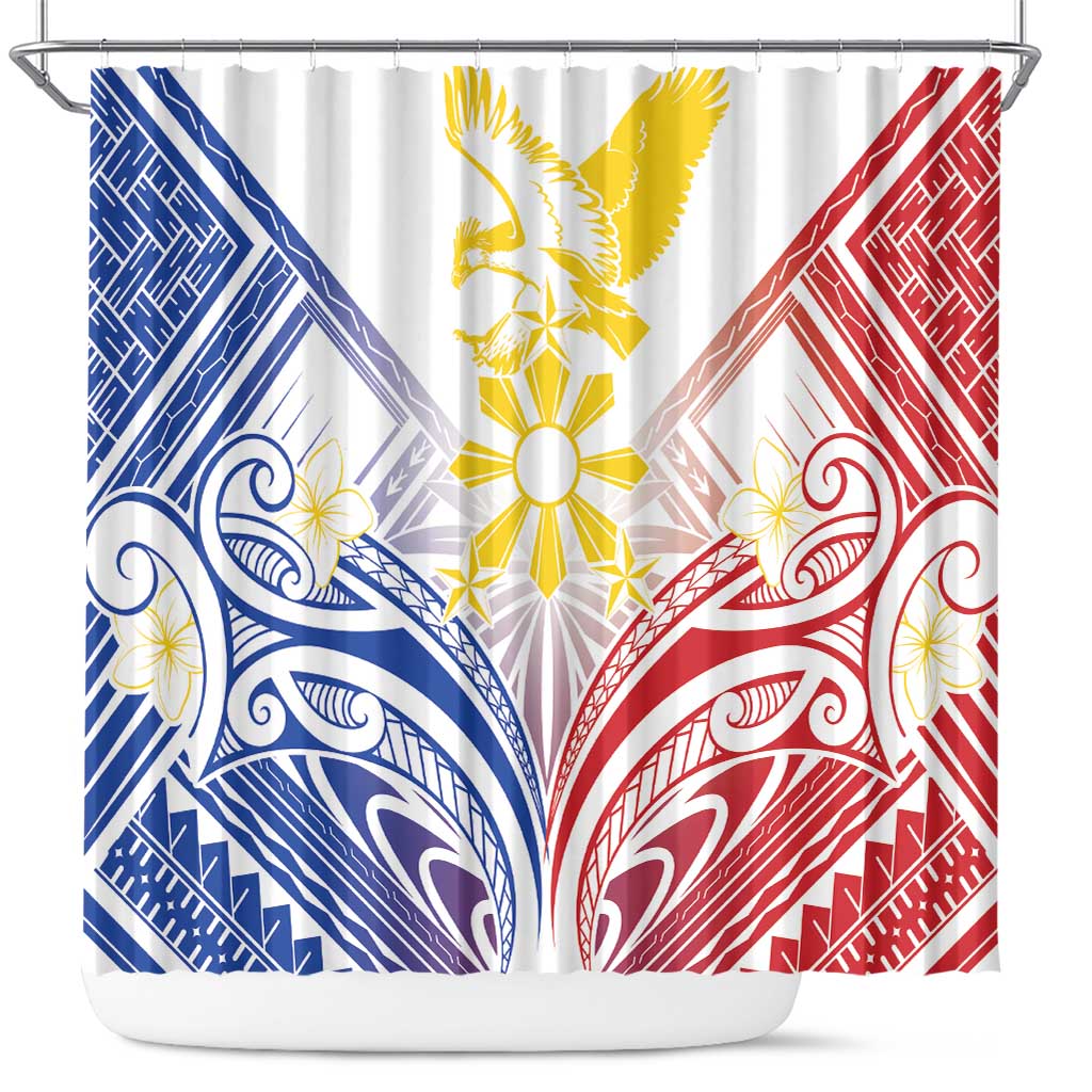 Philippines Tribal Sun Shower Curtain Hunting Eagle