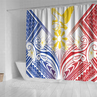 Philippines Tribal Sun Shower Curtain Hunting Eagle