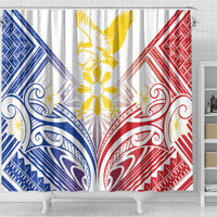 Philippines Tribal Sun Shower Curtain Hunting Eagle