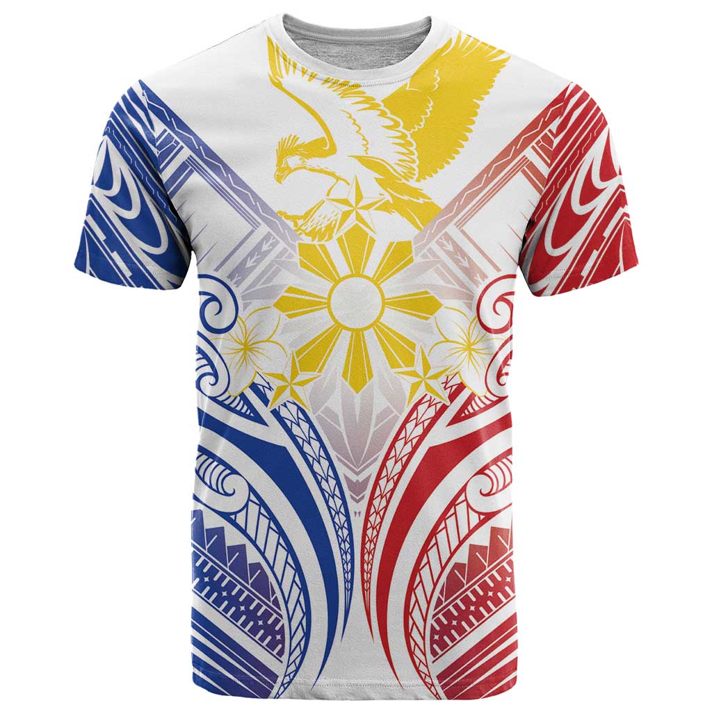 Philippines Tribal Sun Personalized T Shirt Hunting Eagle